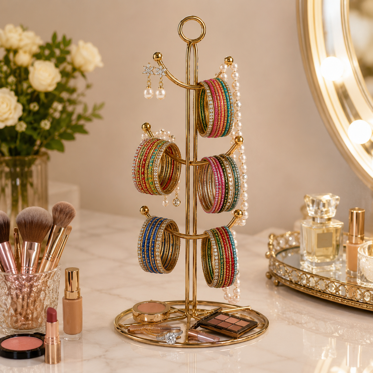 Aizal Store Iron Jewelry & Braslets Stand