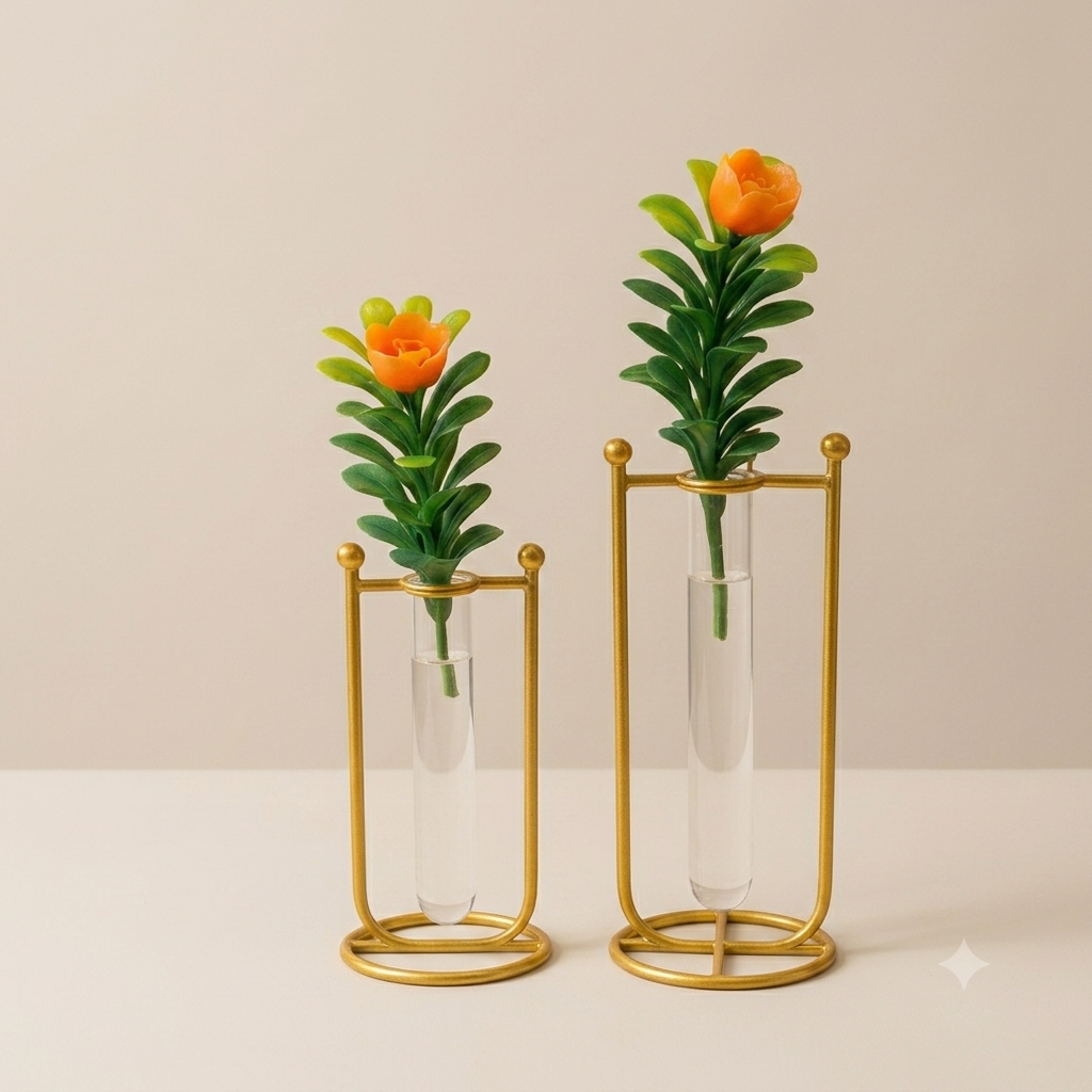 Flower vase with tubes – Modern Elegant Home Décor.