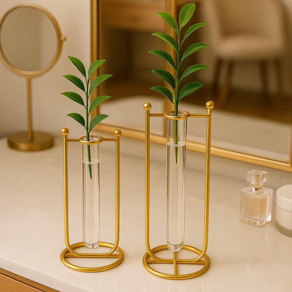 Flower vase with tubes – Modern Elegant Home Décor.