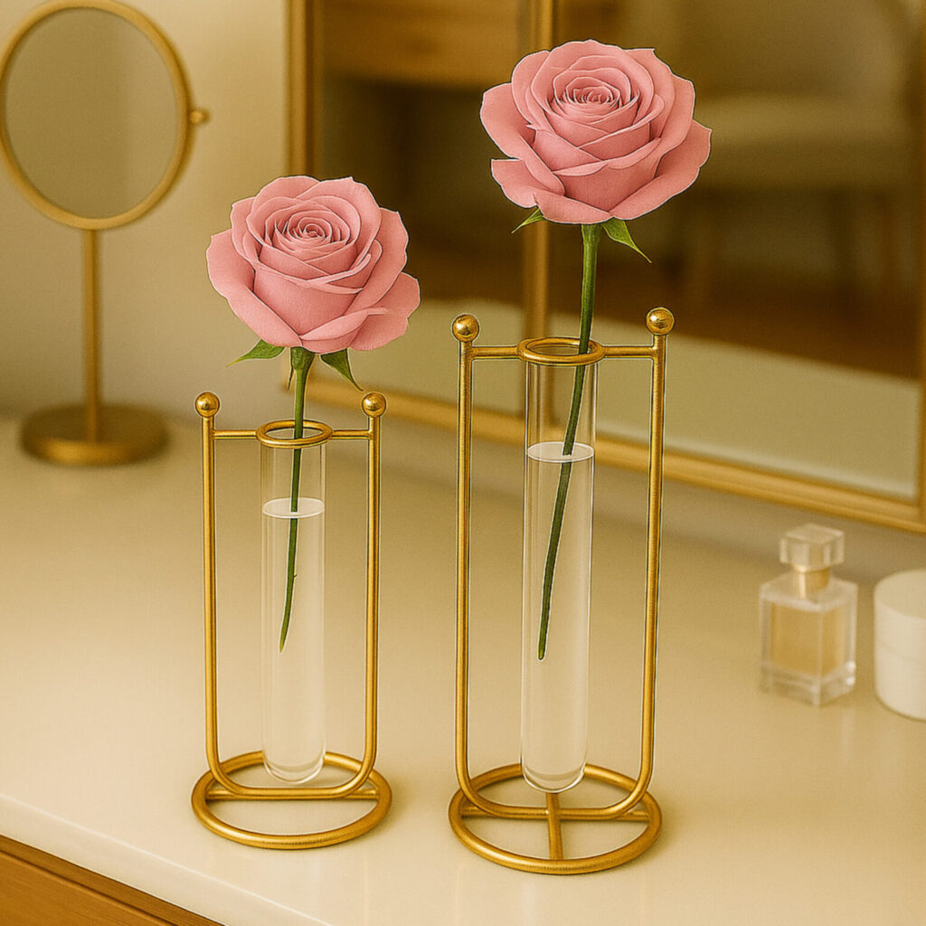 Flower vase with tubes – Modern Elegant Home Décor.