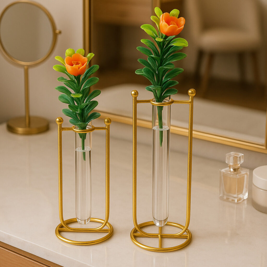 Flower vase with tubes – Modern Elegant Home Décor.