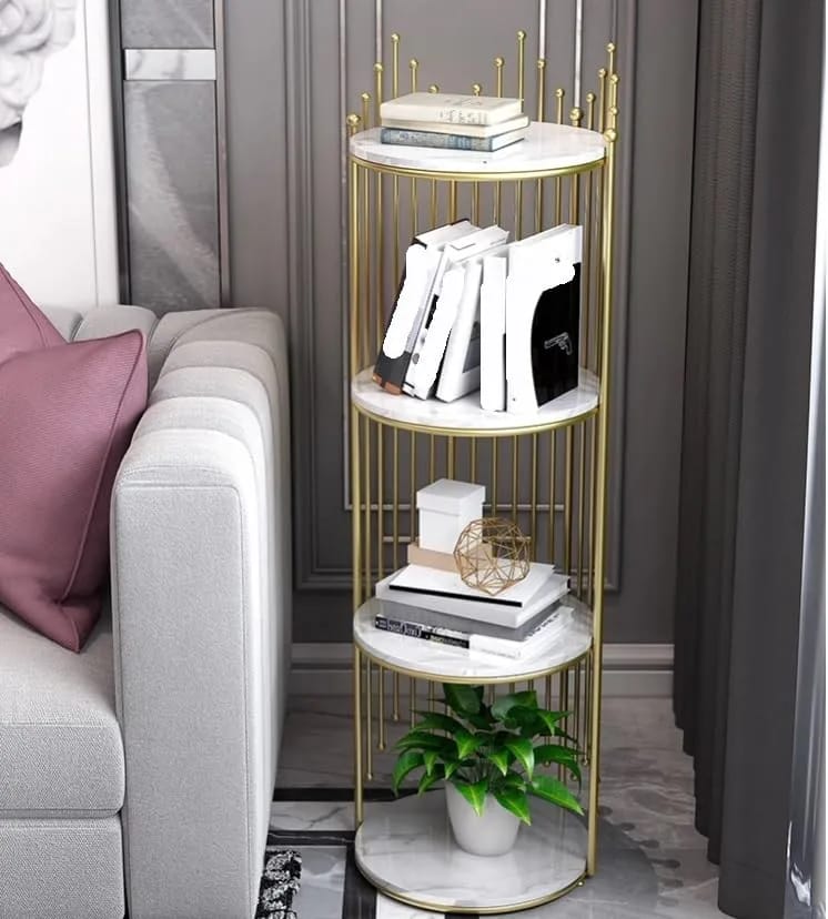 4 Layers Aizal Cage Shape Corner Rack – Multi-Purpose Space Saving Storage Organizer
