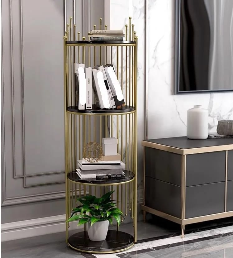 4 Layers Aizal Cage Shape Corner Rack – Multi-Purpose Space Saving Storage Organizer