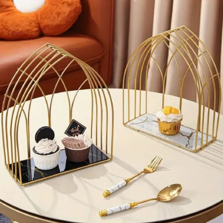 Aizal Decorative Mehrab Makeup Organizer Cage