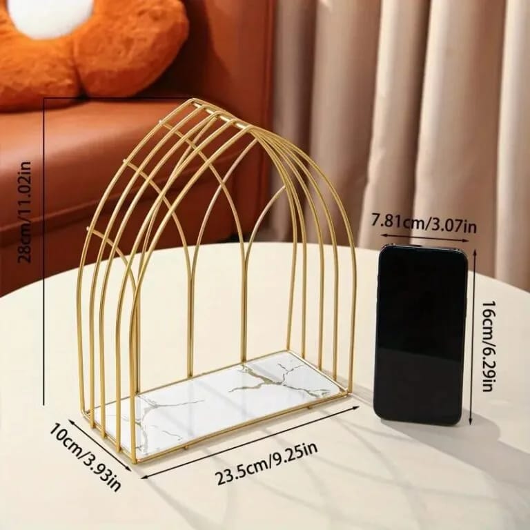 Aizal Decorative Mehrab Makeup Organizer Cage