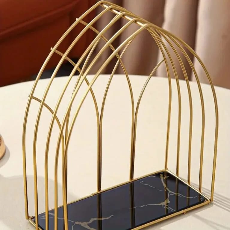 Aizal Decorative Mehrab Makeup Organizer Cage