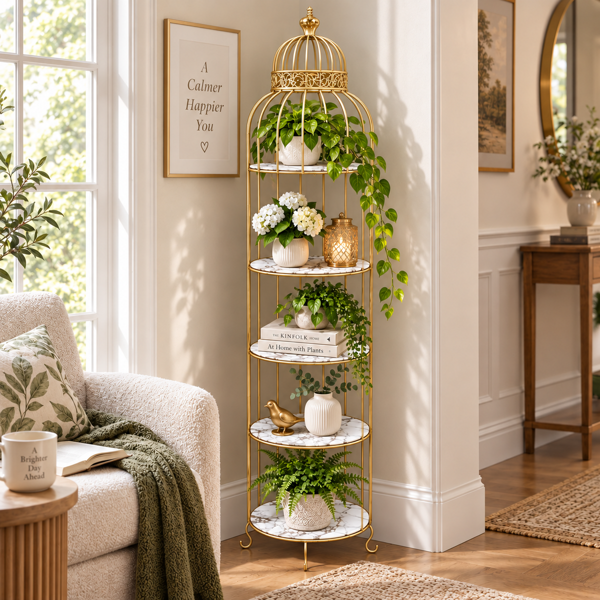 Aizal Special 5 Layers Birds Cages Rack Storage – Luxury Multipurpose Organizer Stand