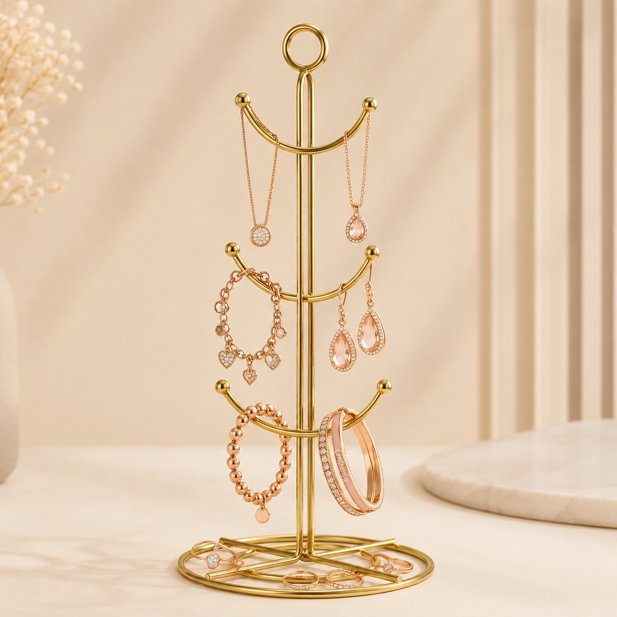 Aizal Store Iron Jewelry & Braslets Stand
