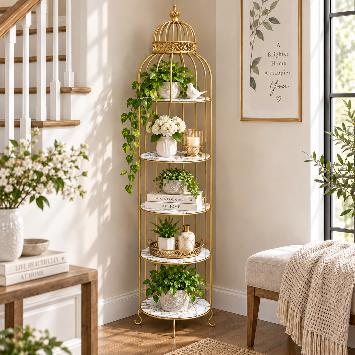 Aizal Special 5 Layers Birds Cages Rack Storage – Luxury Multipurpose Organizer Stand